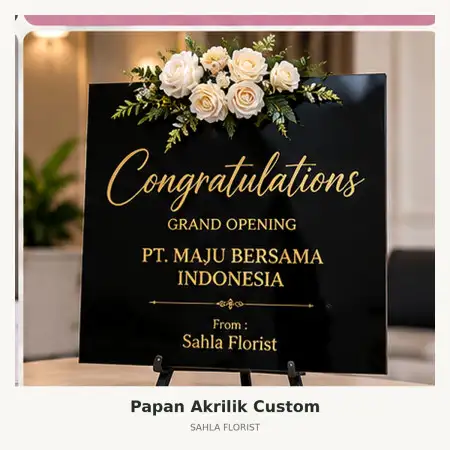 Papan Bunga Akrilik Tegalrejo